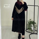 مانتو مخمل سوزندوزی کد 689