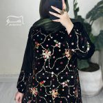 کت مخمل سوزندوزی گلدار کد 734