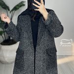 کت شانل جناقی مشکی کد 739