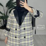 کت چرم و کشمیر چهارخونه