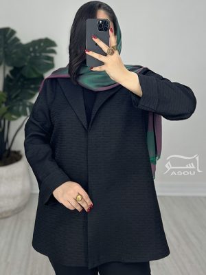 کت ژاکارد مشکی