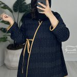مانتو نخ ژاکارد نواردوزی
