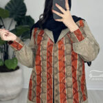 مانتو تور ارگانزا گل برجسته کد 829