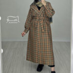 ترنچ کت چهارخونه