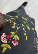 کت گلدوزی مشکی پروانه کد 886 - تصویر 5