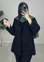 کت خامه دوزی مشکی کد 887 - تصویر 5
