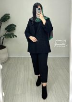 کت خامه دوزی مشکی کد 887 - تصویر 8