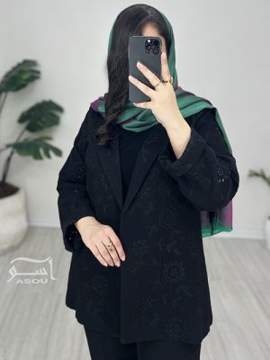 کت خامه دوزی مشکی