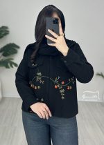 کراپ کت گلدوزی نارنج کد 882 - تصویر 6