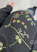 کراپ کت گلدوزی نارنج کد 882 - تصویر 3