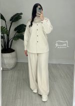 شومیز شیری راه راه کد 895 - تصویر 6