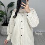شومیز شیری راه راه
