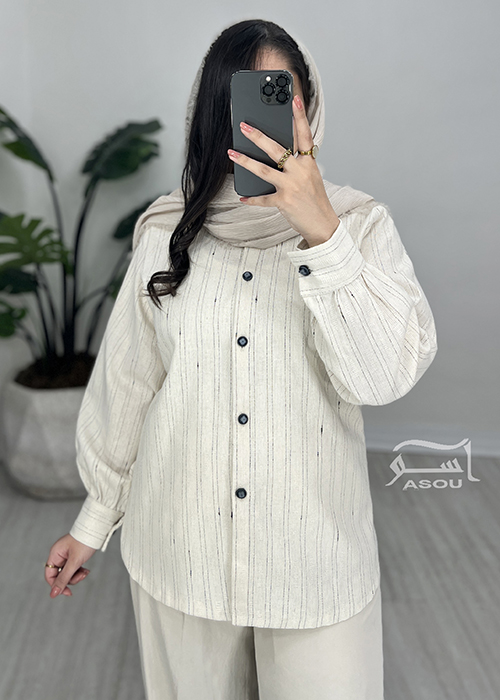 شومیز شیری راه راه