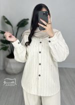 شومیز شیری راه راه کد 895 - تصویر 5