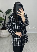 کت شانتون چهارخونه نواردوزی کد 898 - تصویر 11