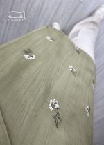 کت سیلک سوزندوزی سبز کد 899 - تصویر 3