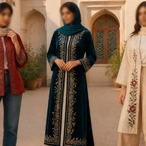 پارچه کت سنتی زنانه؛ تفاوت طرح فرش، ترکمن و ژاکارد